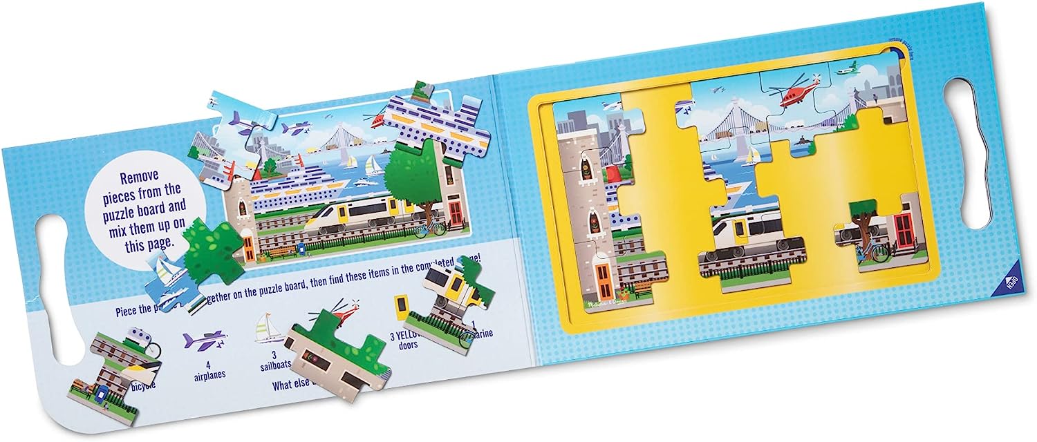 Magnetic Take-Along Jigsaw Puzzle - Vehicles