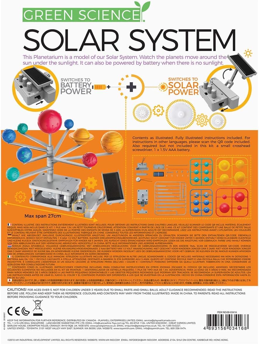 Green Science - Solar System - Toot Toot Toys
