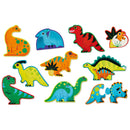 Crocodile Creek - Let's Begin Puzzle 2pc - Dinosaurs