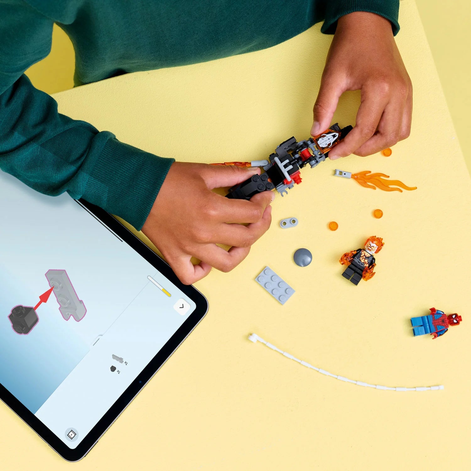 Marvel - Spider-Man vs. Ghost Rider Motorcycle (76335)