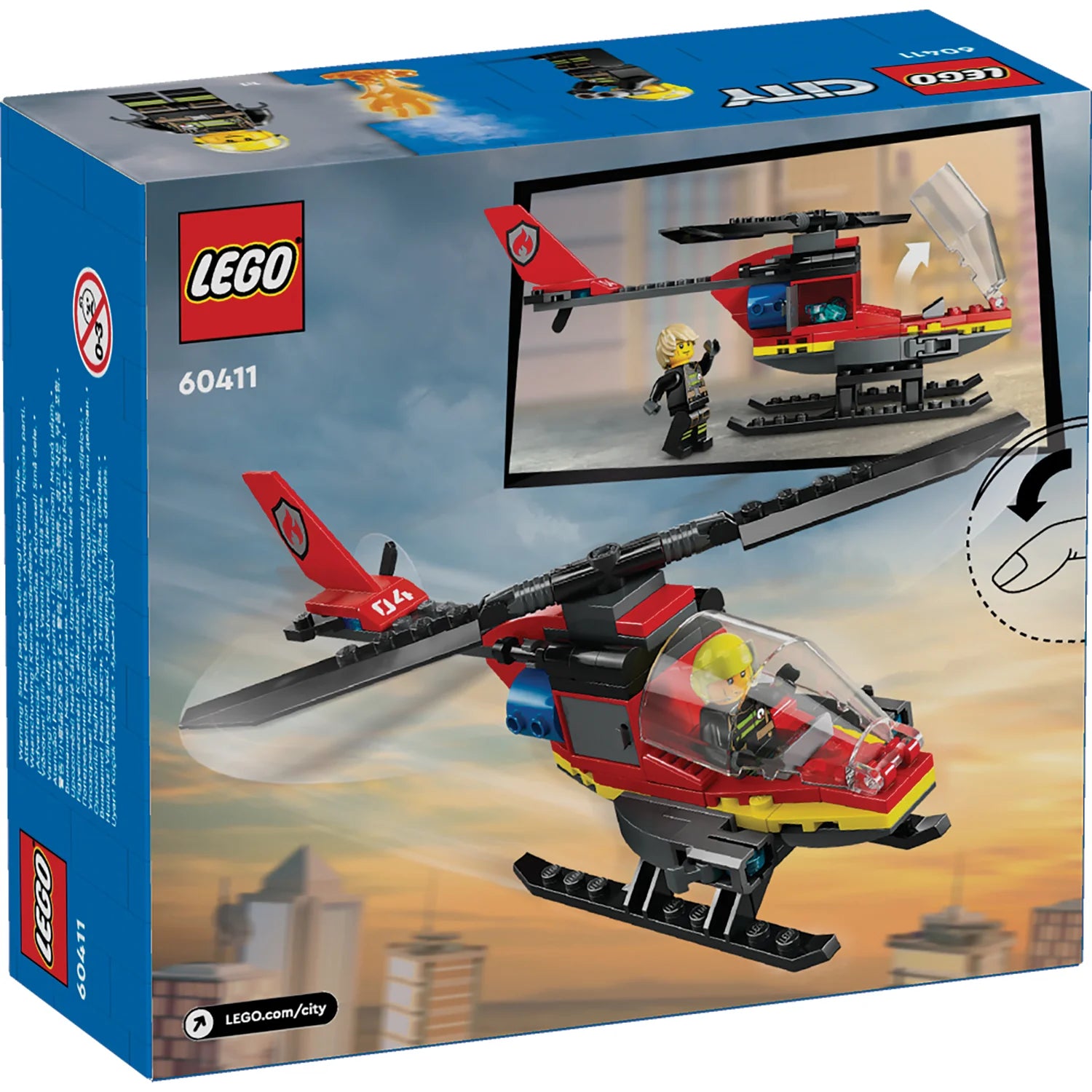 City - Fire Rescue Helicopter (60411) - Toot Toot Toys