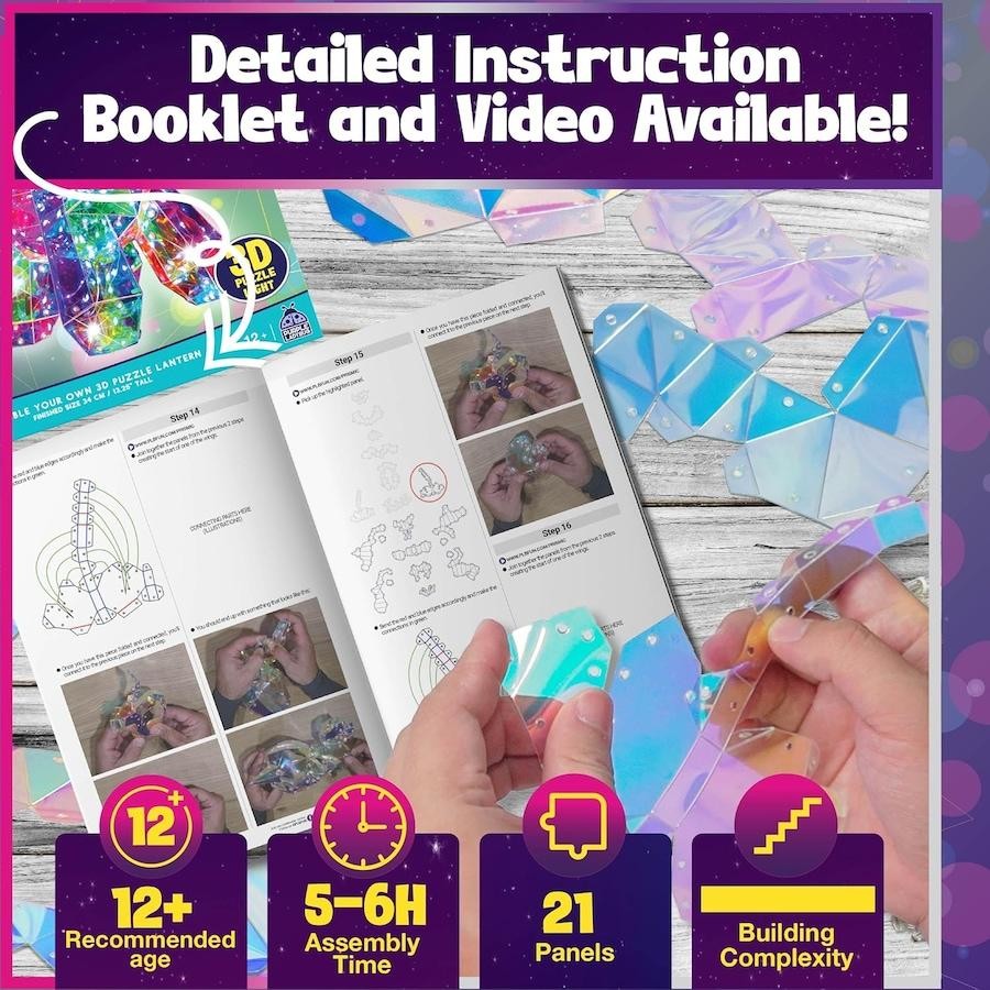 Prismic - 3D Puzzle - Unicorn Lantern