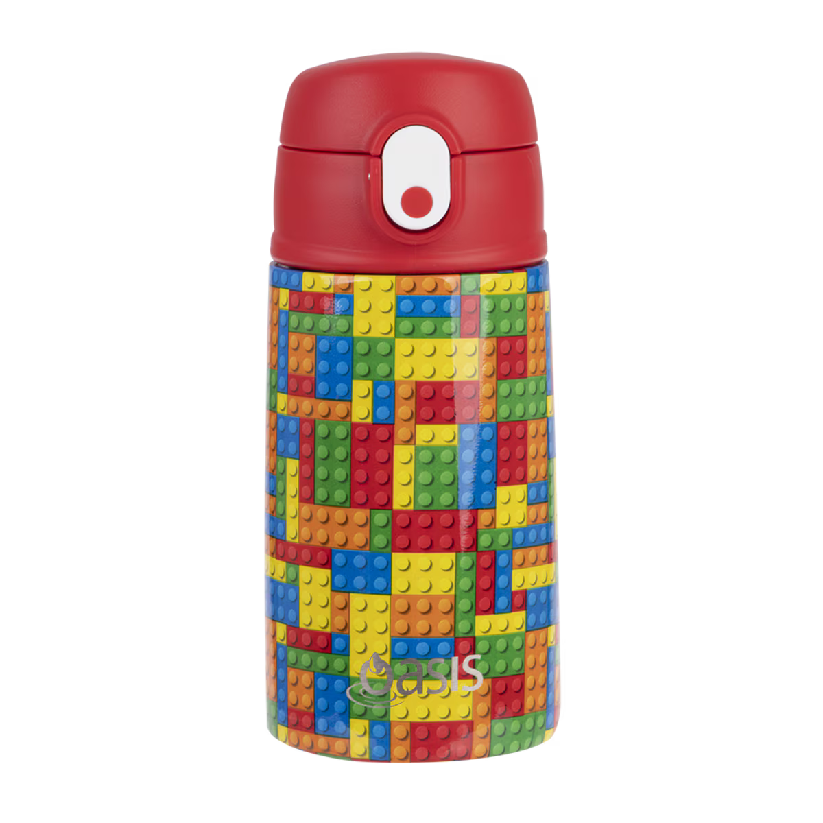 Stainless Steel Double Wall Insulated Drink Bottle 400ml - Bricks