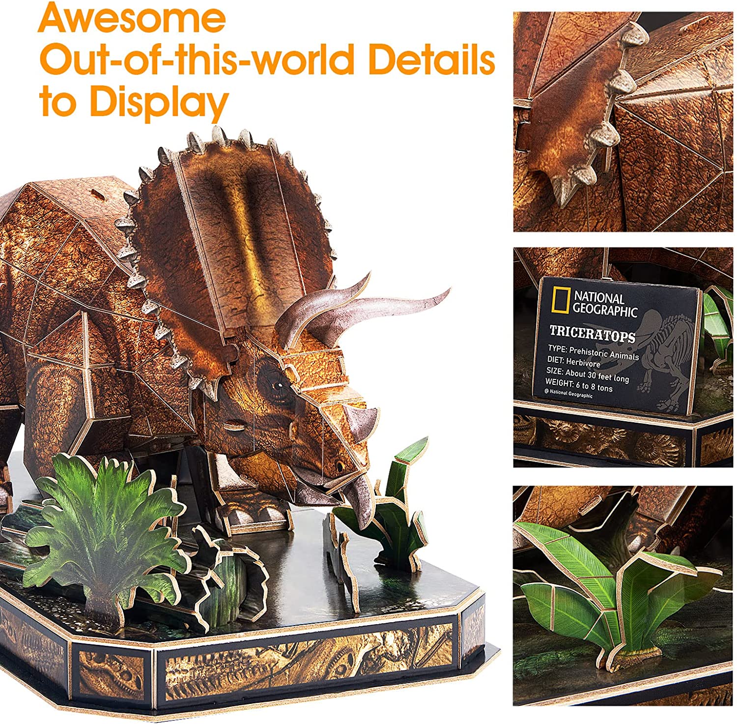 3D Puzzle - Triceratops