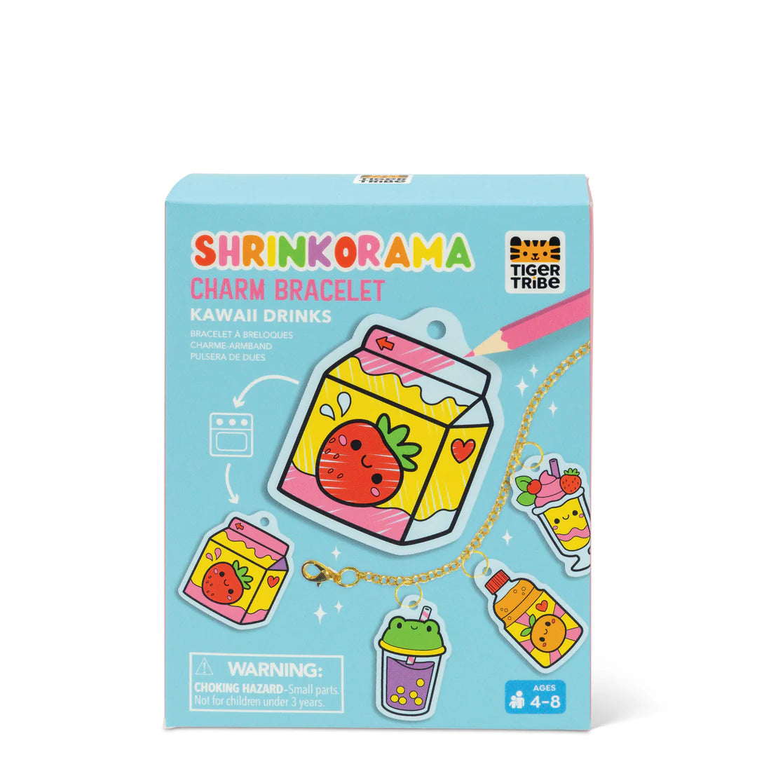 Shrinkorama Charm Bracelet - Kawaii Drinks