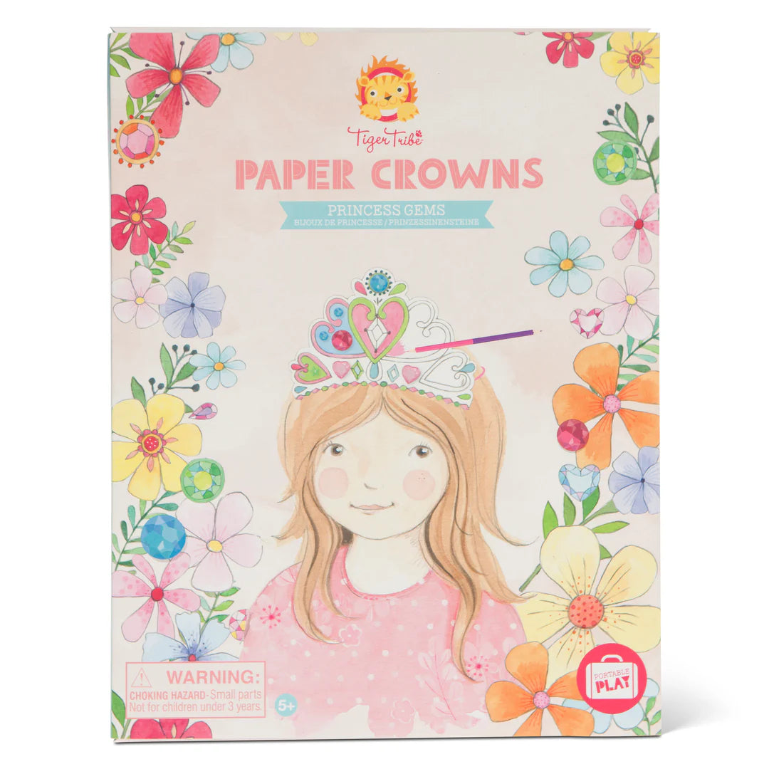 Tiger Tribe - Paper Crowns - Princess Gems - Toot Toot Toys