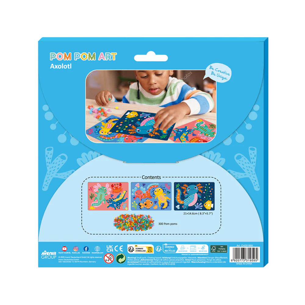 Pom Pom Art - Axolotl - Toot Toot Toys