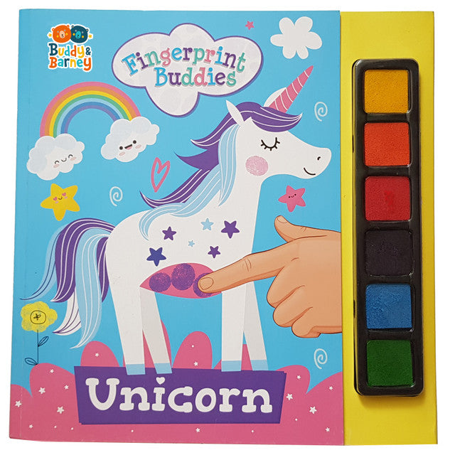 Fingerprint Buddies Book - Unicorn - Toot Toot Toys