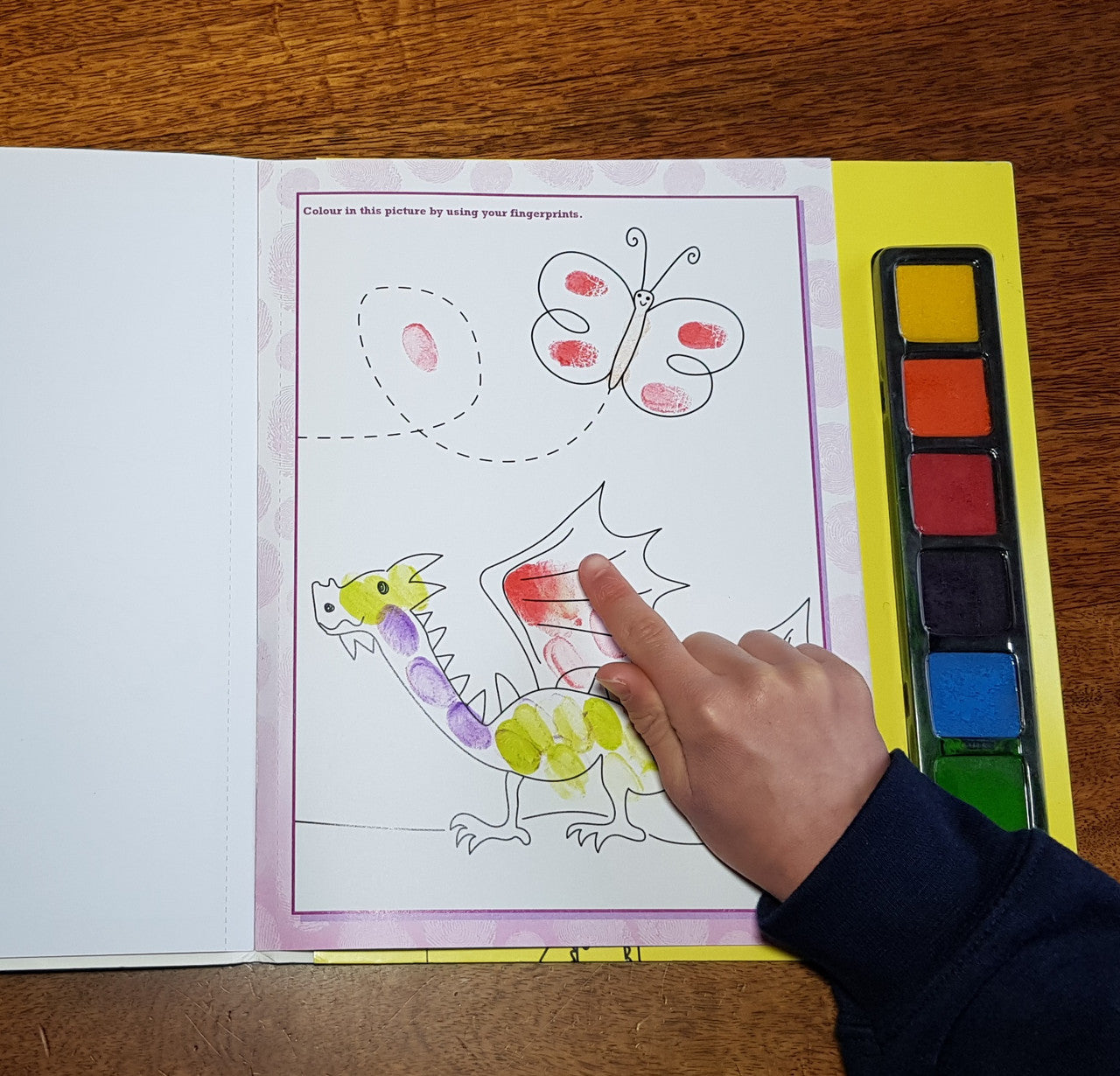 Fingerprint Buddies Book - Unicorn - Toot Toot Toys