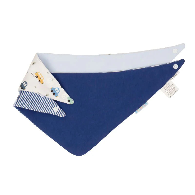 Bandana Bibs Reversible 2pk - Beep Beep