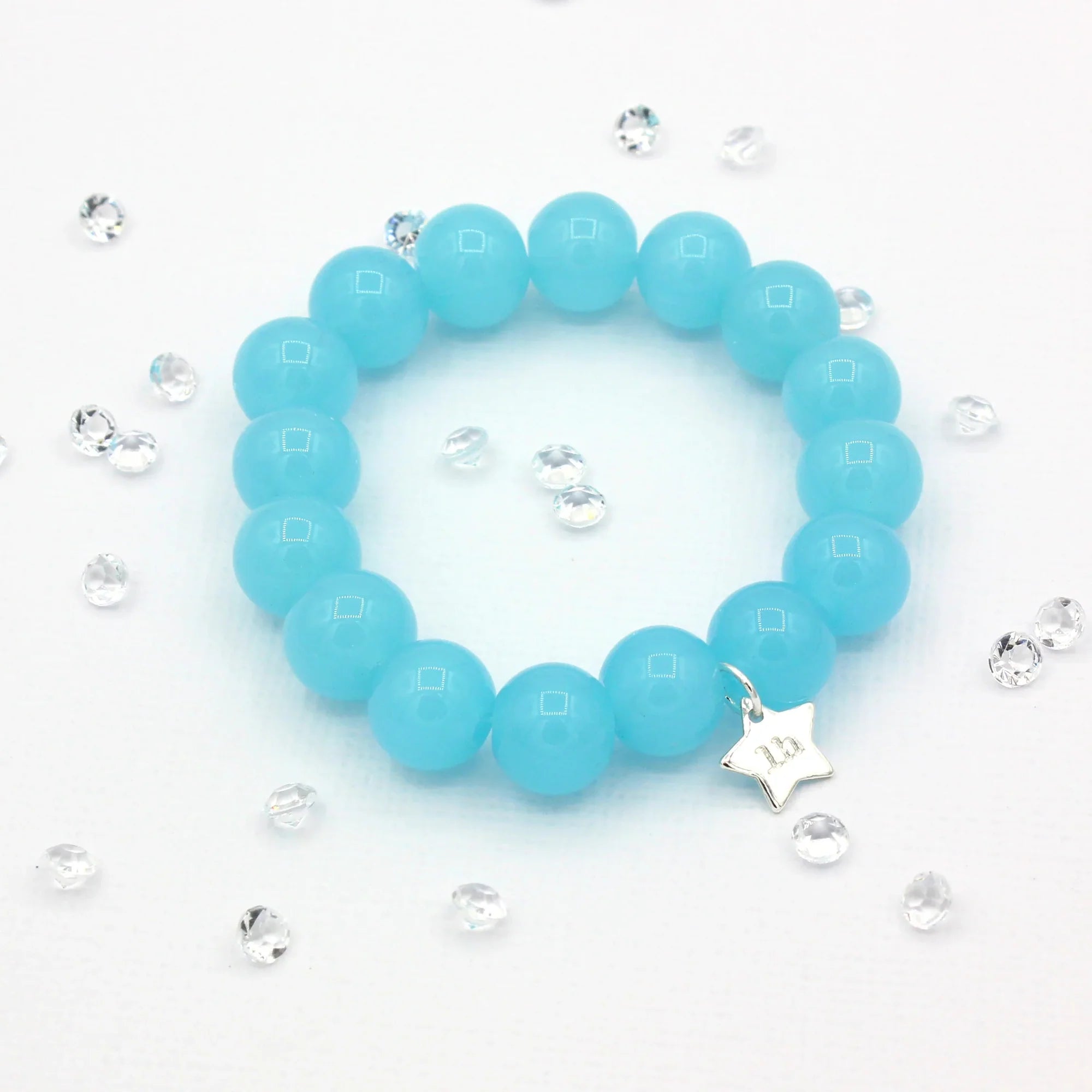 Ocean Blue Elastic Bracelet