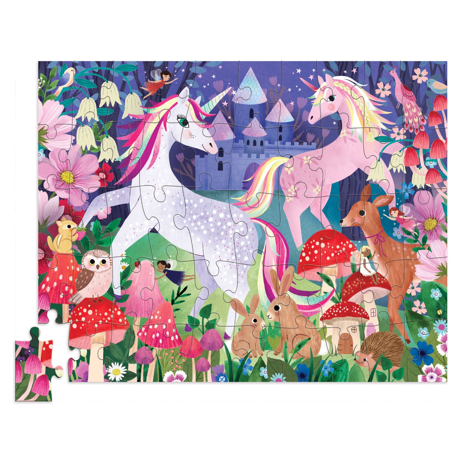 Flat House Puzzle 50 pc - Unicorn Castle