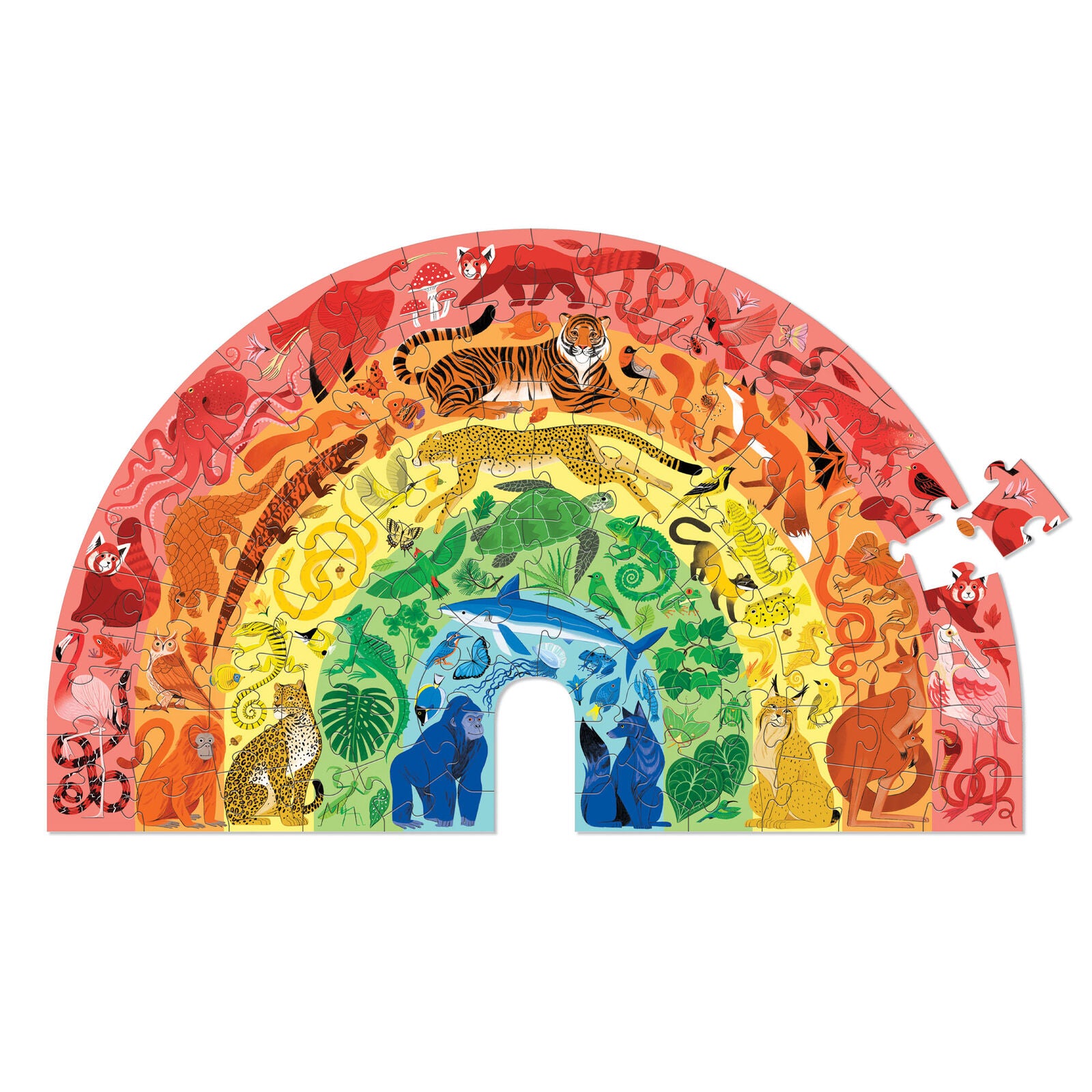 Rainbow Puzzle 100 pc - Animals