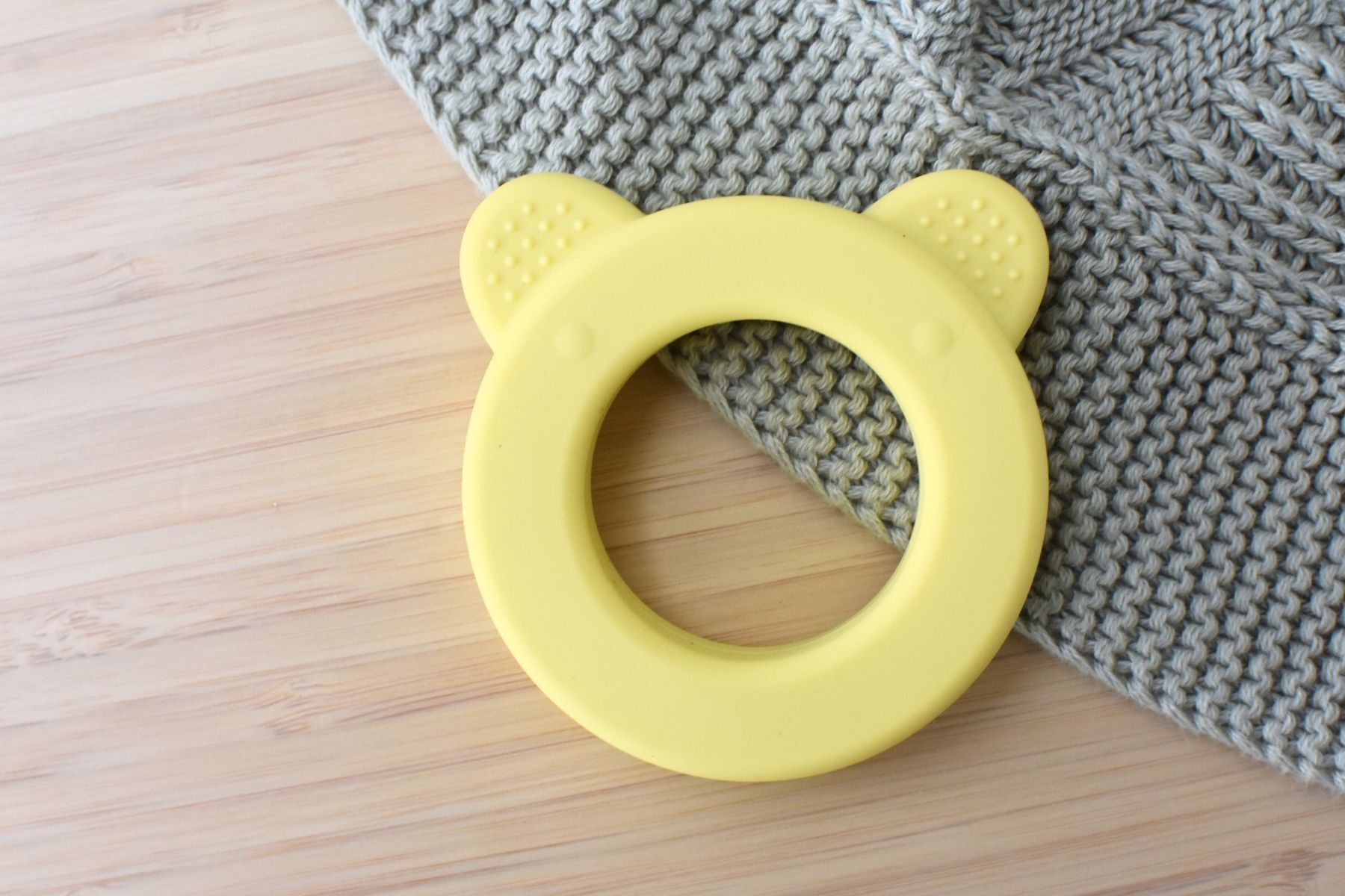 Sensory Silicone Teether - Yellow