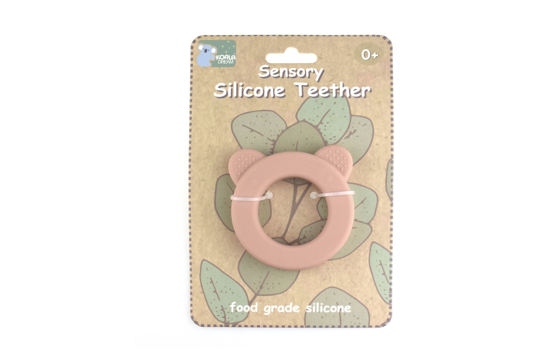 Sensory Silicone Teether - Pink