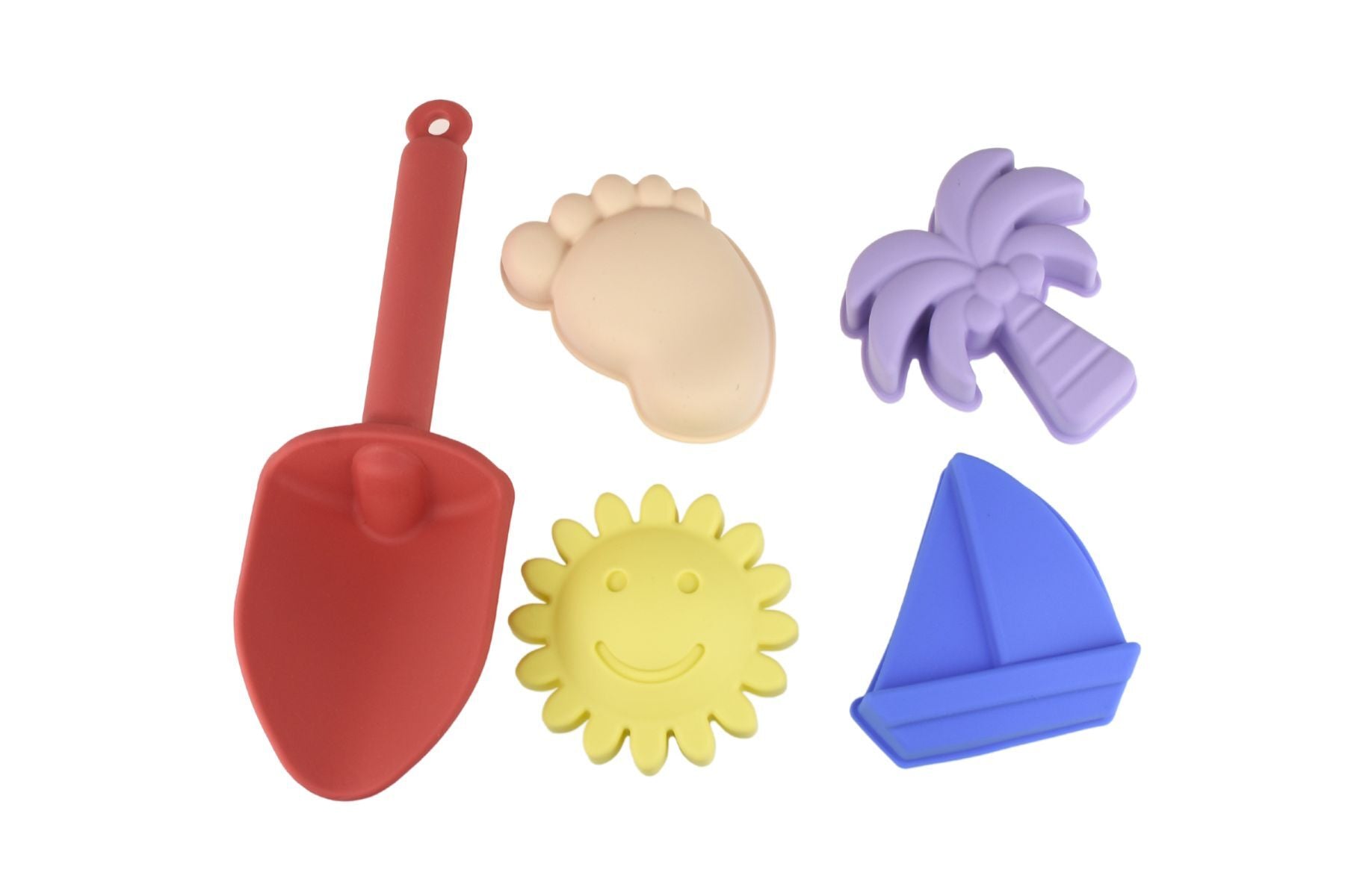 6 Pce Silicone Beach Set - Pink Sundae