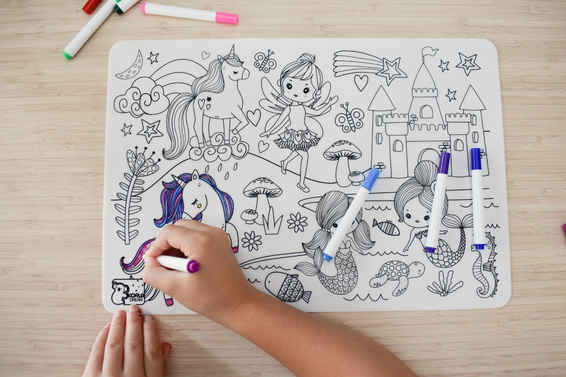 Reusable Silicone Drawing Mat - Enchanted Kingdom