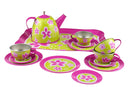 Kaper Kidz - Lime Daisy Flower Tin Tea Set