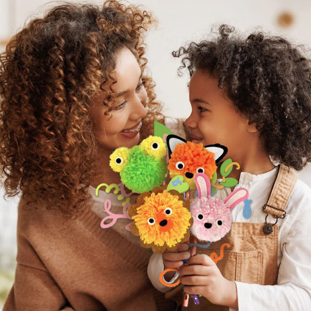 Pom Pom Animal Bouquet - Toot Toot Toys