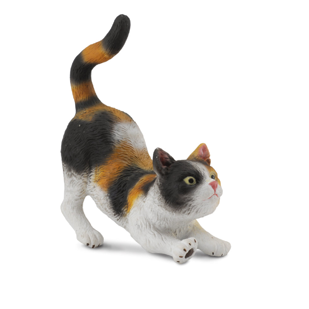 Cat Moggy Stretching, Small (88491)