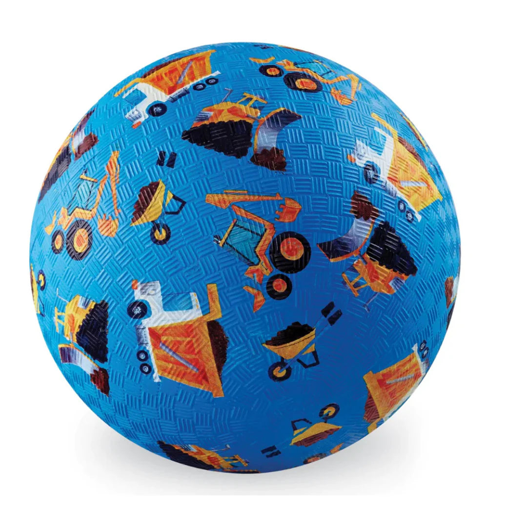 7 inch Playground Ball - Construction (Blue)