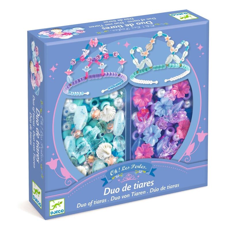 Duo of Tiaras - Blue & Purple Bead Kit
