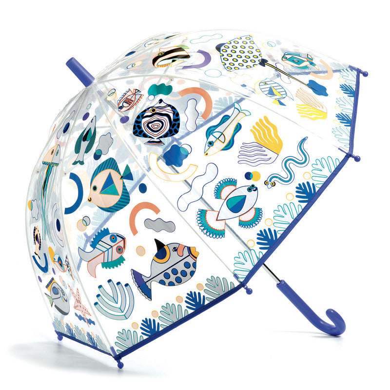 Fish Themed Colour Change PVC Child Umbrella