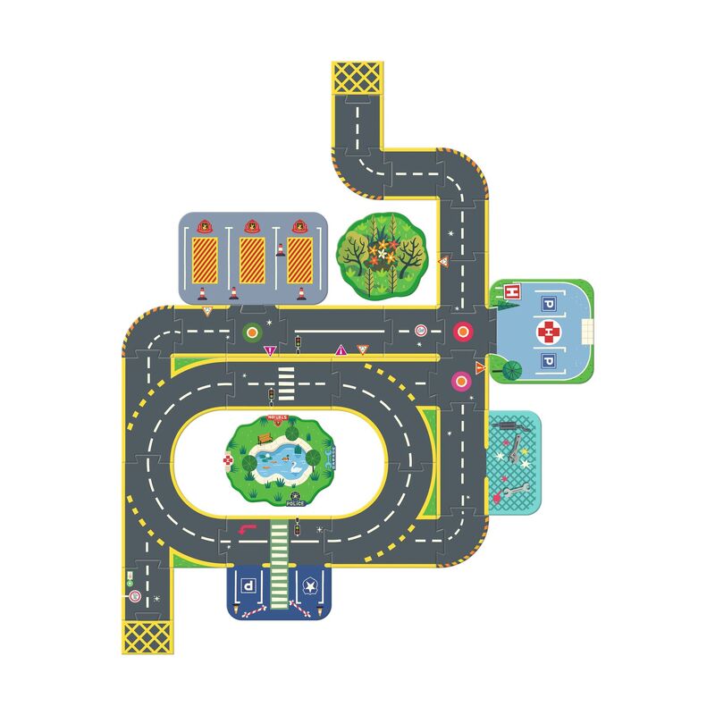 Crazy Motors Puzzl'Up Giant City 33pc Puzzle