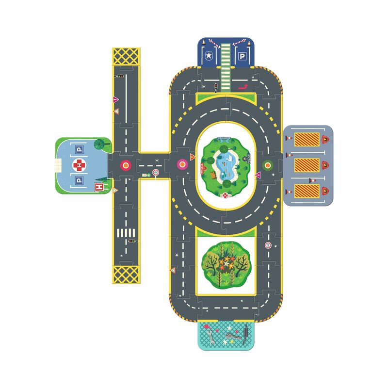 Crazy Motors Puzzl'Up Giant City 33pc Puzzle