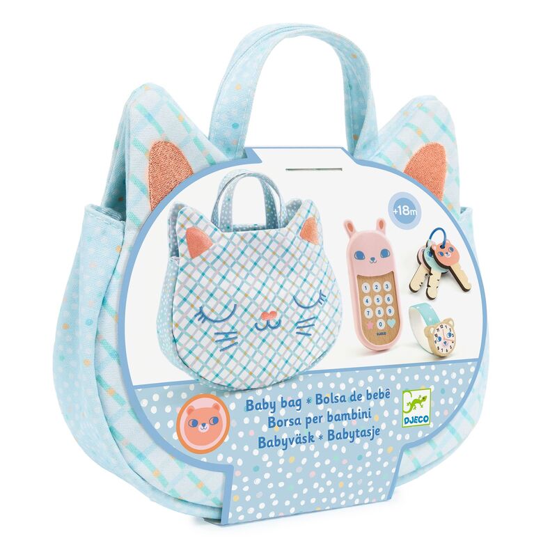 Baby Cat Handbag with Phone, Keys & Accessories