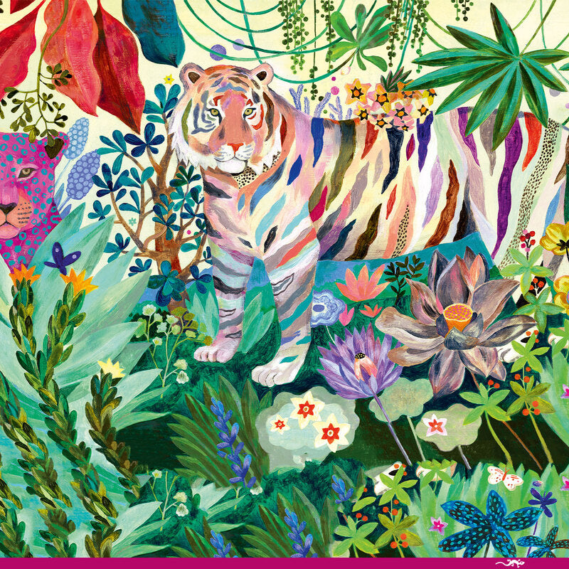 Rainbow Tigers 1000pc Gallery Puzzle with Poster