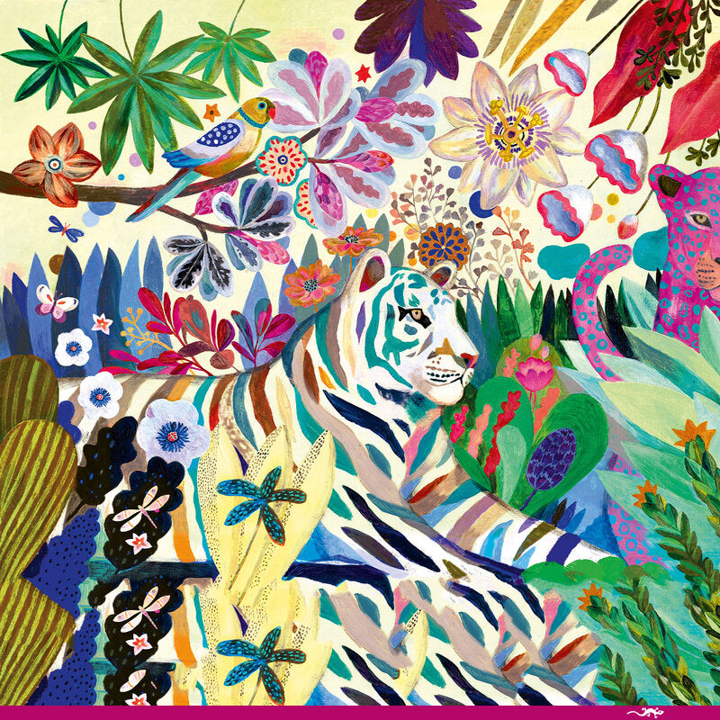 Rainbow Tigers 1000pc Gallery Puzzle with Poster