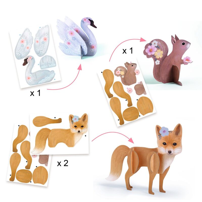 Fluffy Animals Art & Craft Activity Box