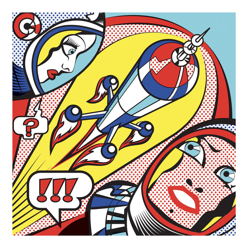 Inspired by Superheroes - Roy Lichtenstein - Felt Brushes