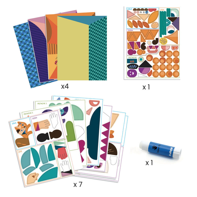 Inspired by Pablo Picasso - Square Heads