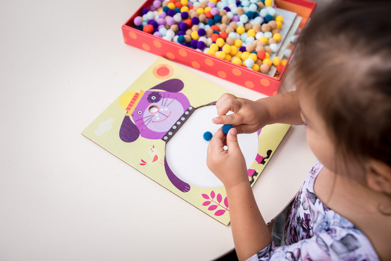 Dogs to Stroke Pompom Collage Set