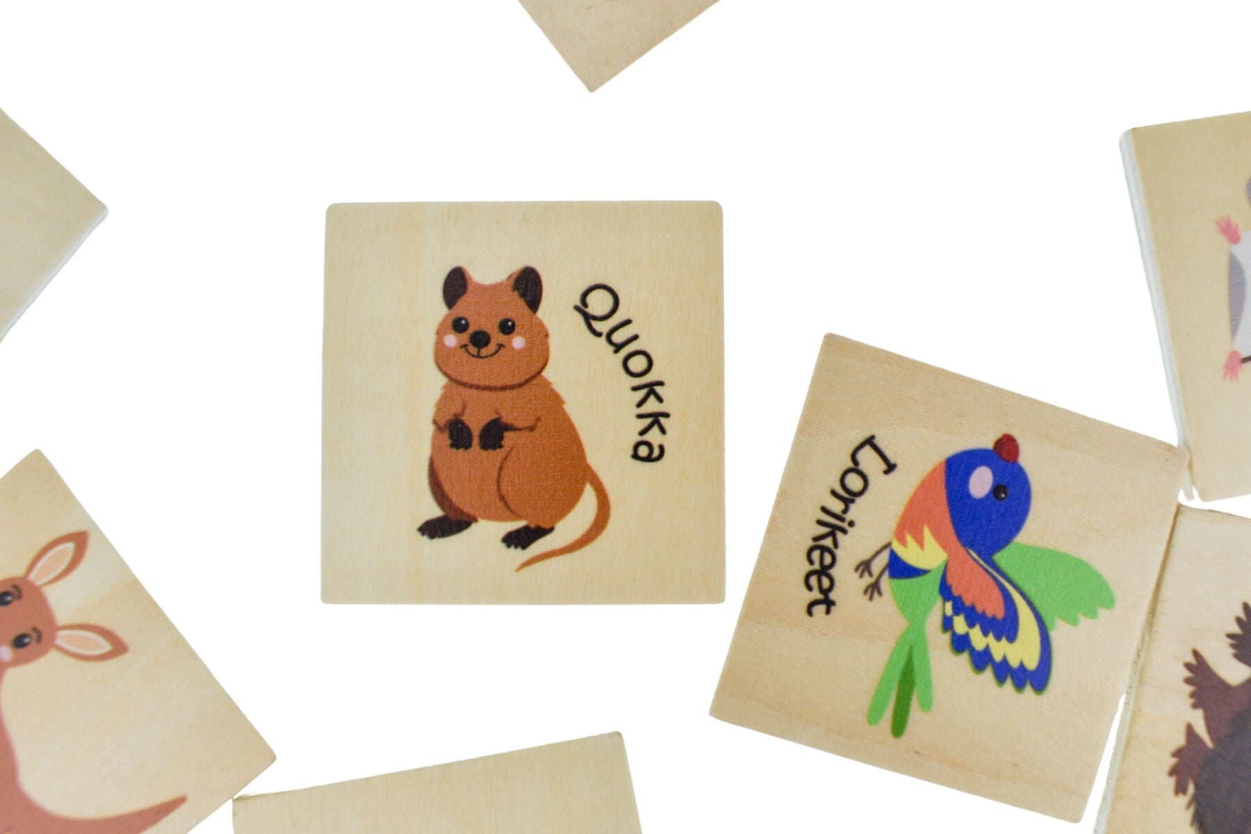 Bush Buddies Wooden Memory Game - Australian Animal