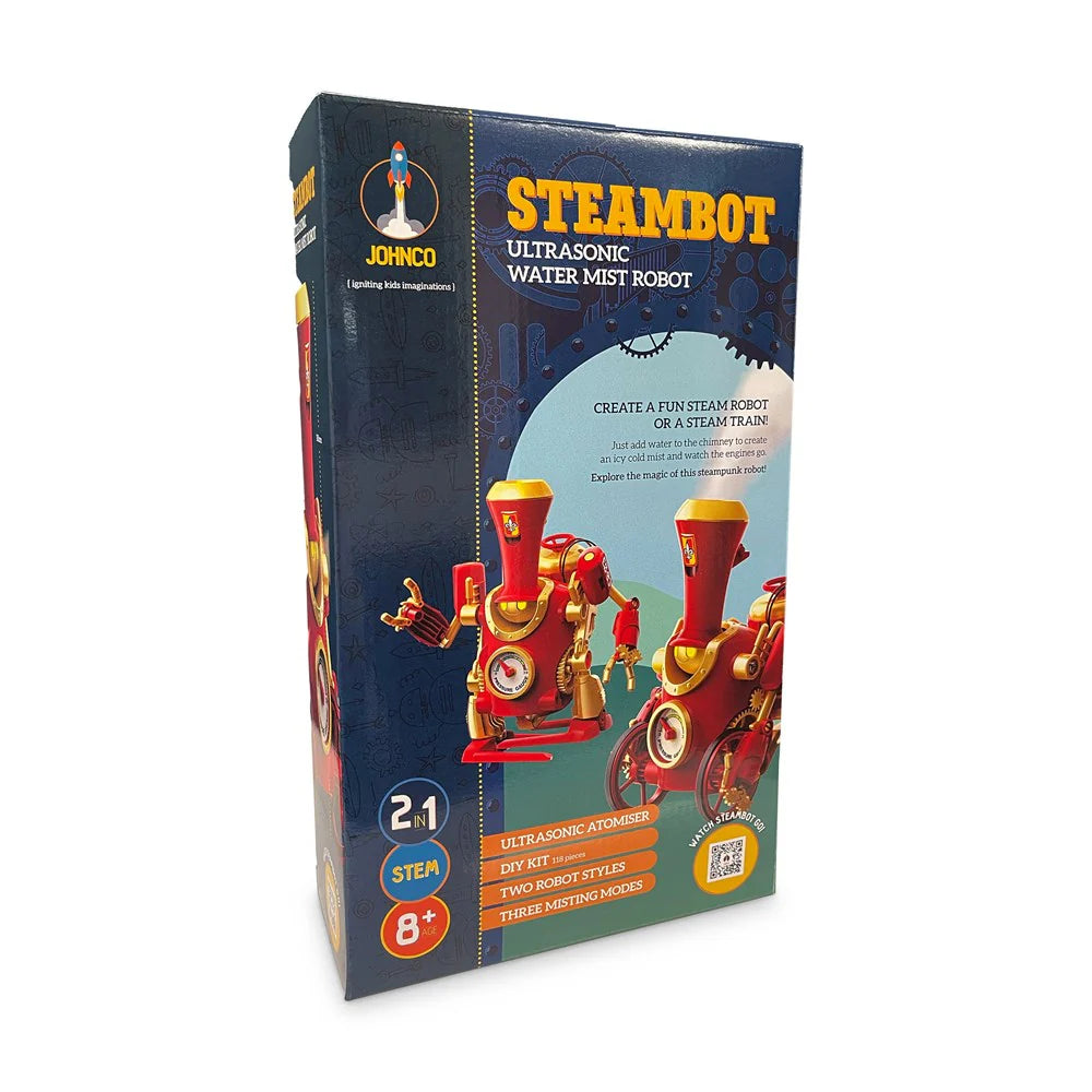 SteamBot - 2-in-1 Ultrasonic Water Mist Robot