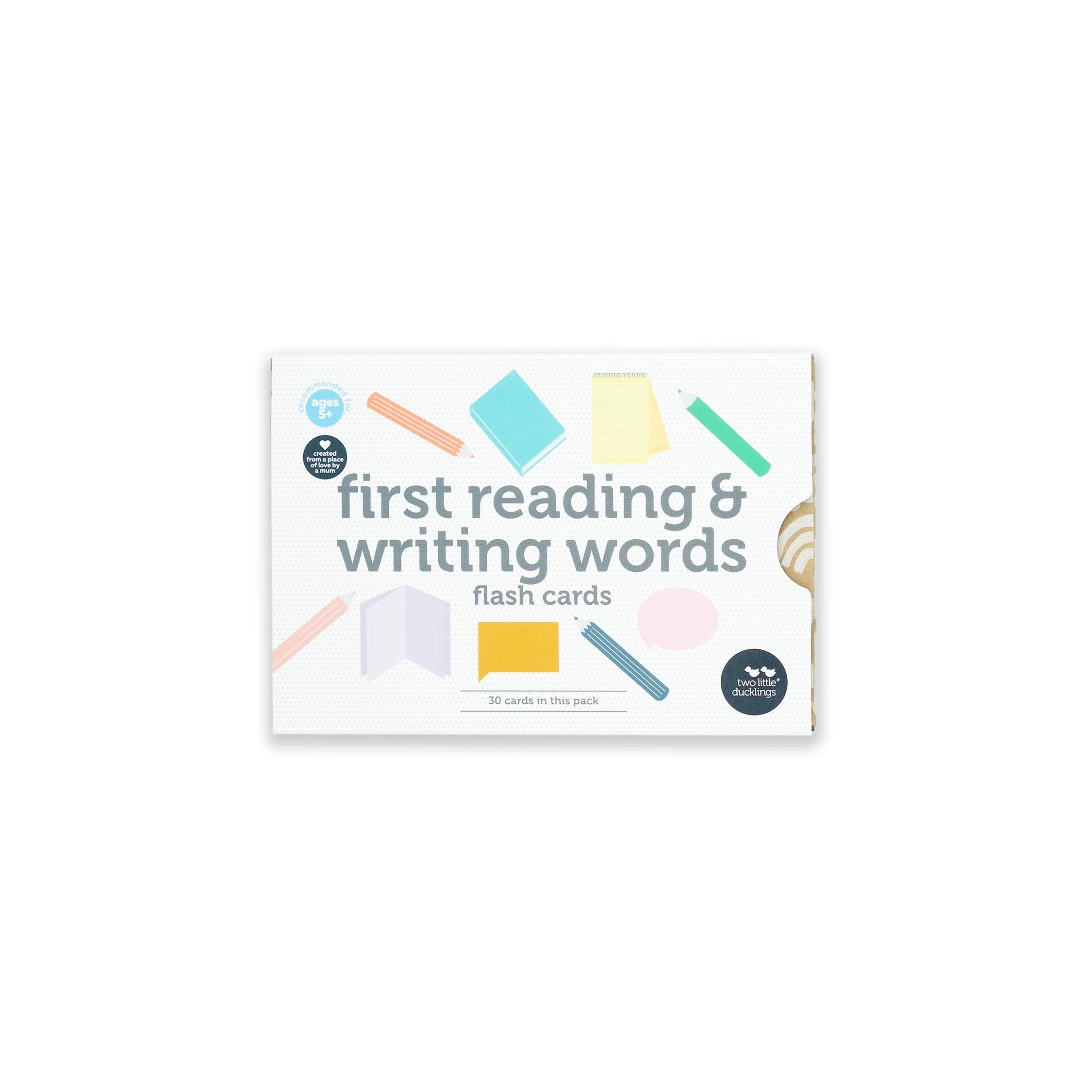 First Reading and Writing Words Flash Cards