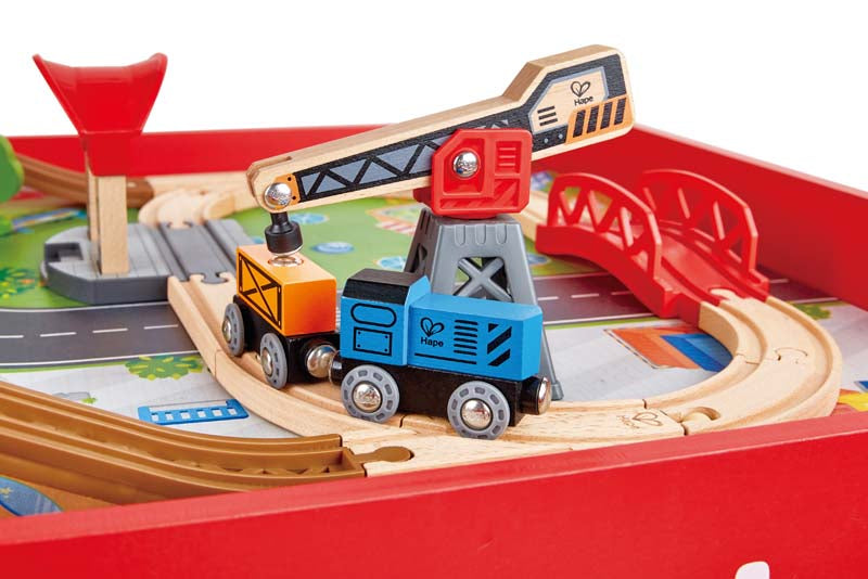 Hape Ride On Foldable Engine Table Toot Toot Toys