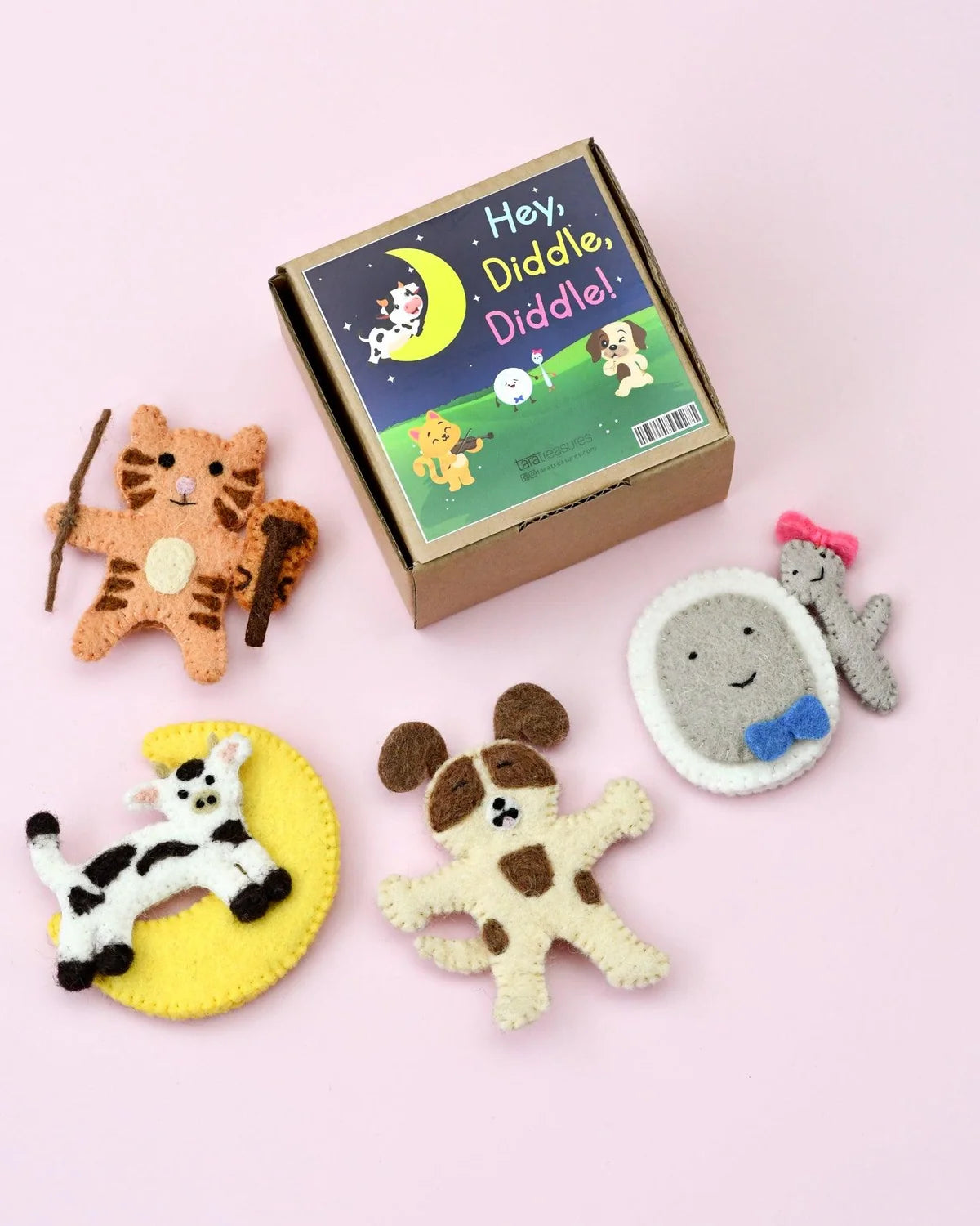 Finger Puppet Set - Hey Diddle Diddle