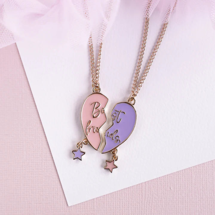 Forever Heart Best Friends Necklace Set