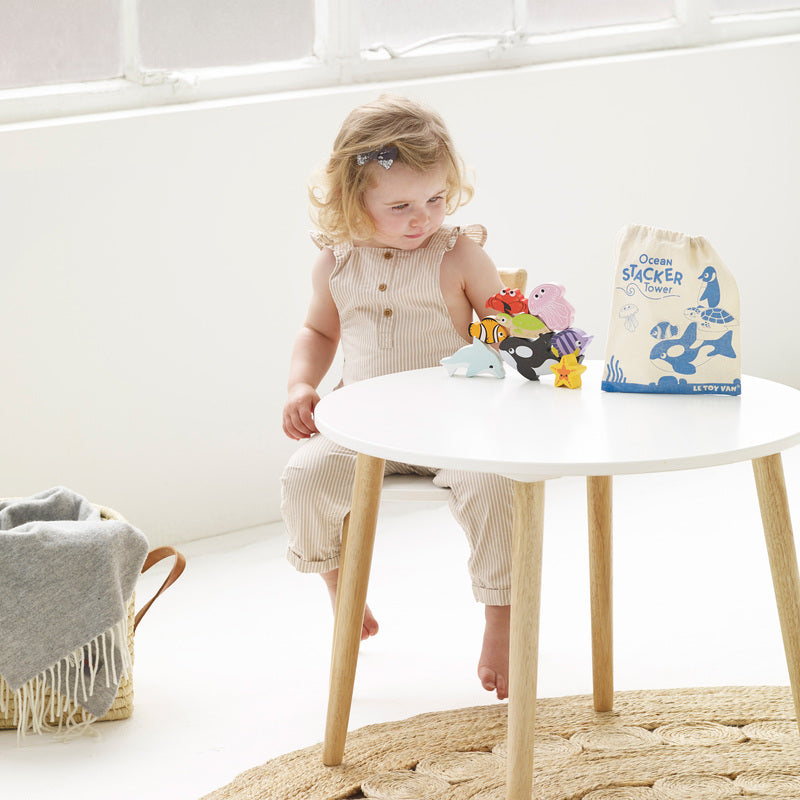 Ocean Life Stacking Animals & Bag - 10 Piece