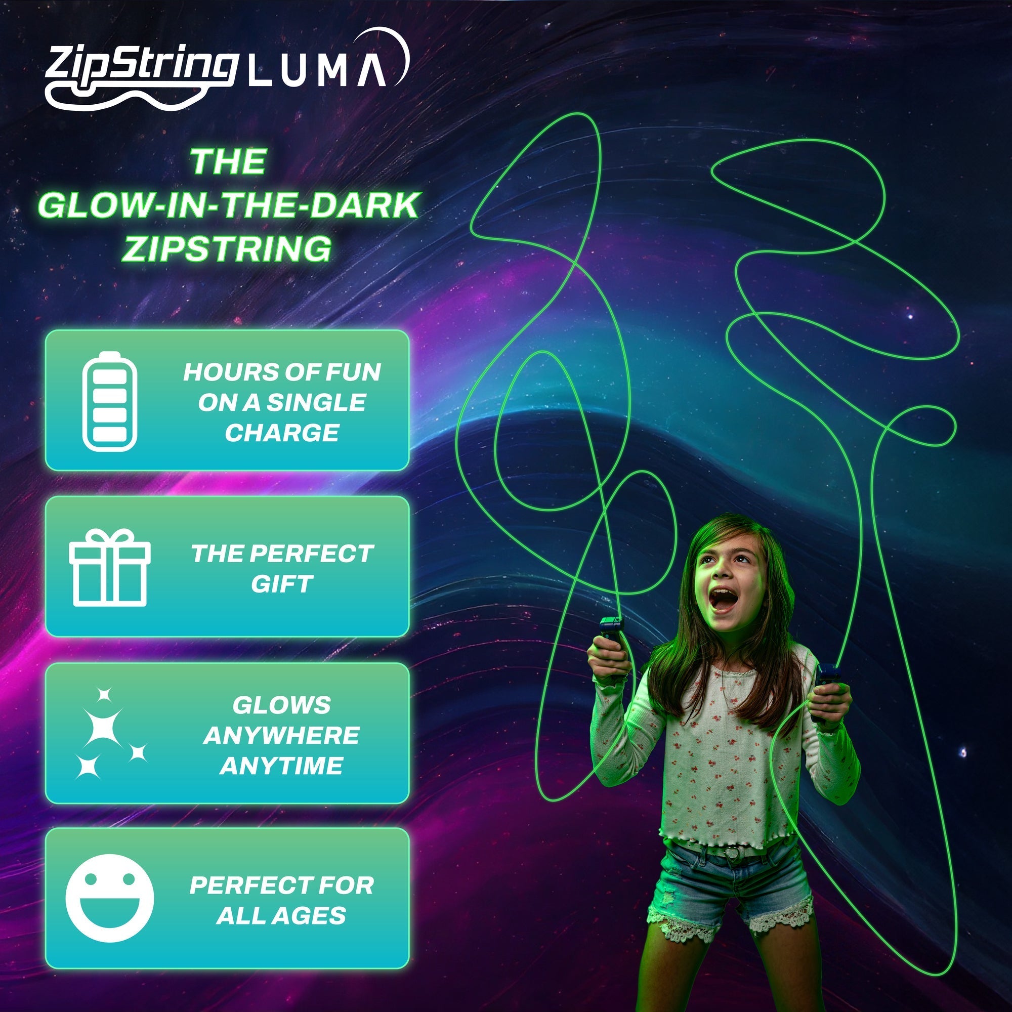 ZipString Luma - Glow in The Dark