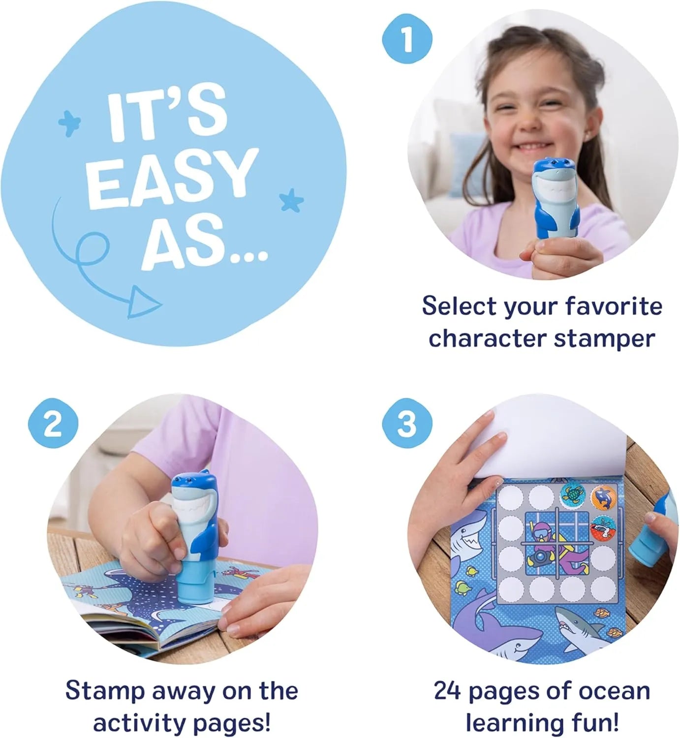 Sticker WOW! Activity Pad Set - Stilton the Shark - Toot Toot Toys