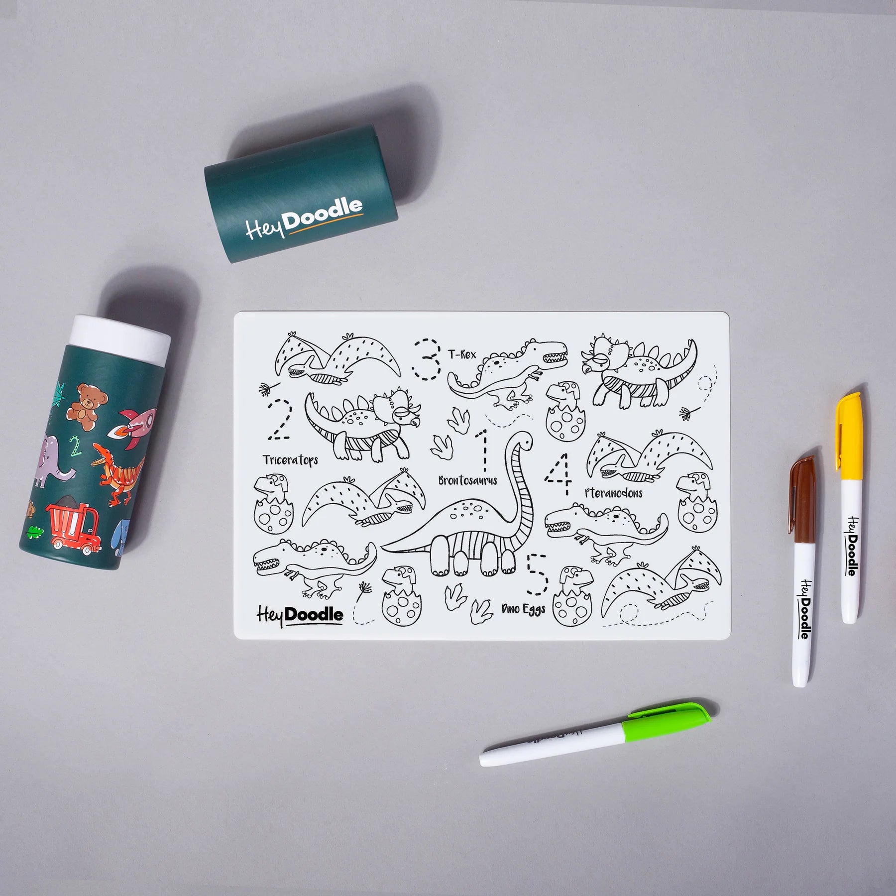 Mini Colouring & Doodle Mat - DinoRoar