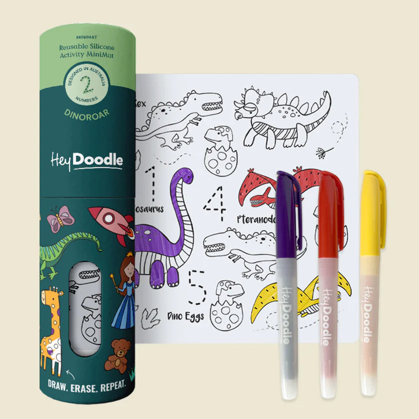 Mini Colouring & Doodle Mat - DinoRoar
