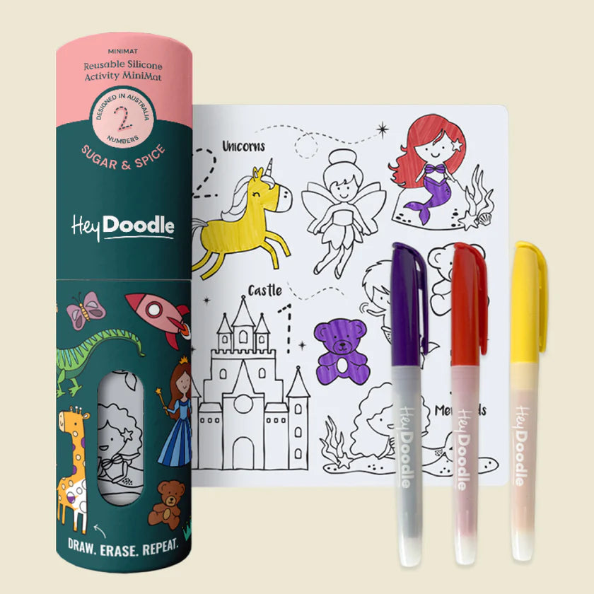 Mini Colouring & Doodle Mat - Sugar & Spice