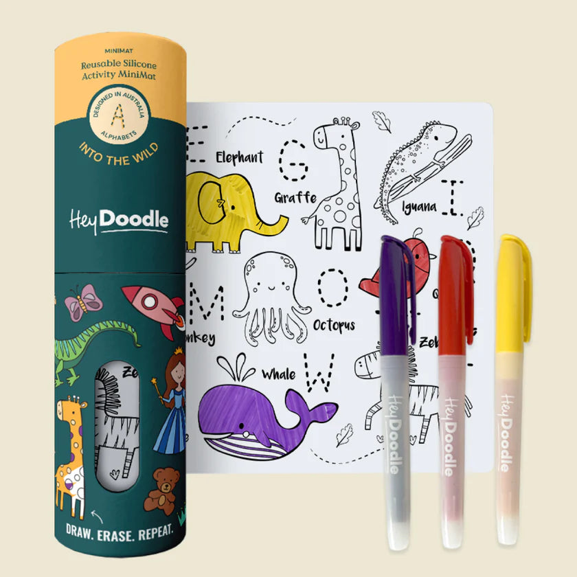 Mini Colouring & Doodle Mat - Into The Wild