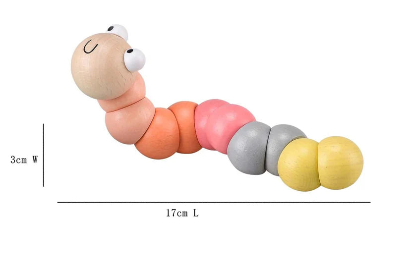 Wooden Jointed Worm